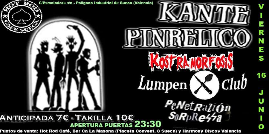 KANTE PINRELIKO EN LA SALA «HOT ROD CAFE» DE SUECA.